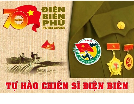 Tranh cổ động tuyên truyền kỷ niệm 70 năm Ngày Chiến thắng lịch sử Điện Biên Phủ (7/5/1954-7/5/2024)